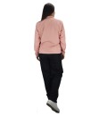 Conjunto Agasalho Feminino Butu Biru Tactel Microfibra Semi impermeável - Rosa
